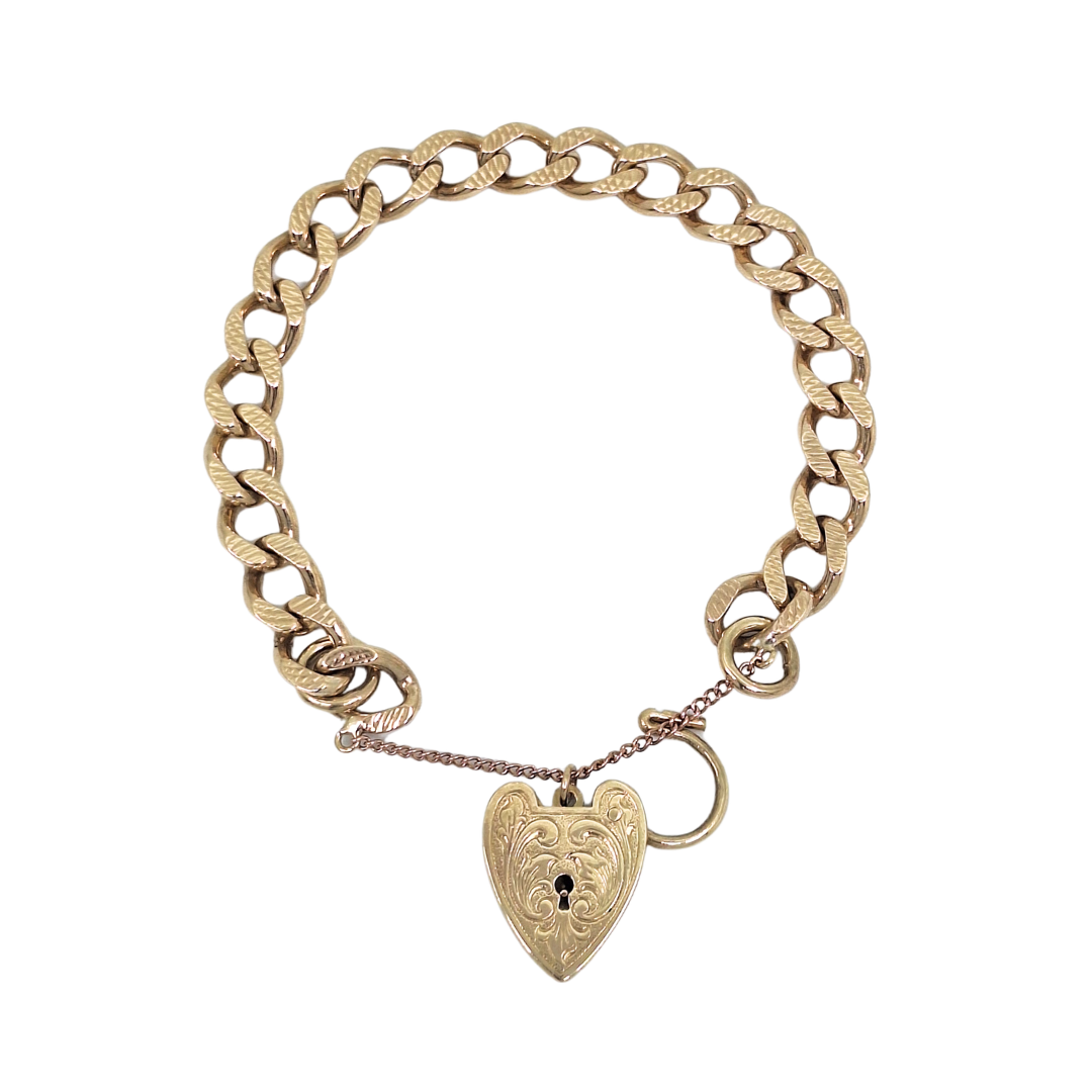 9ct Yellow Gold Charm Bracelet 7"