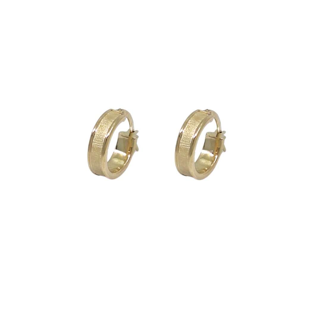 9ct Yellow Gold Hoop Earrings
