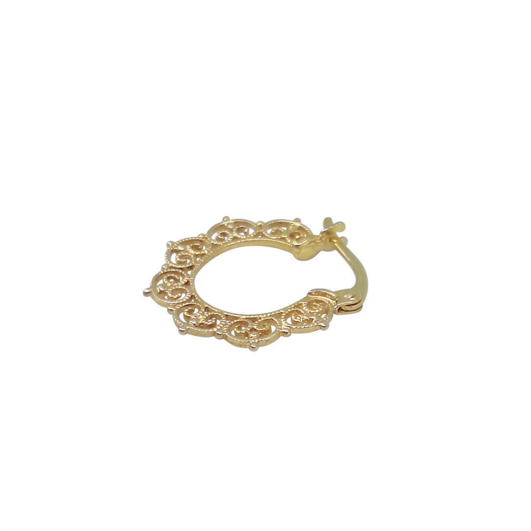 9ct Yellow Gold Creole Earrings