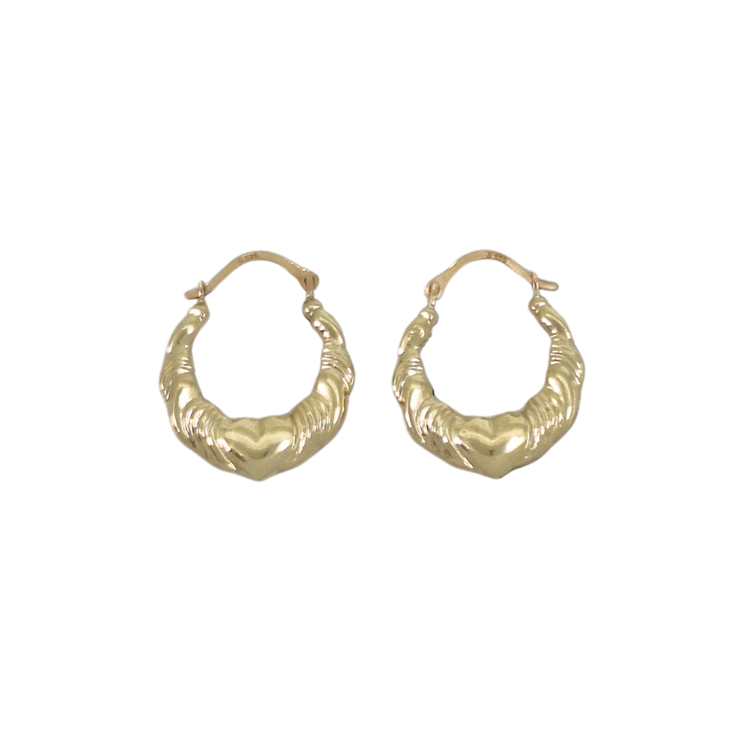 9ct Yellow Gold Creole Earrings