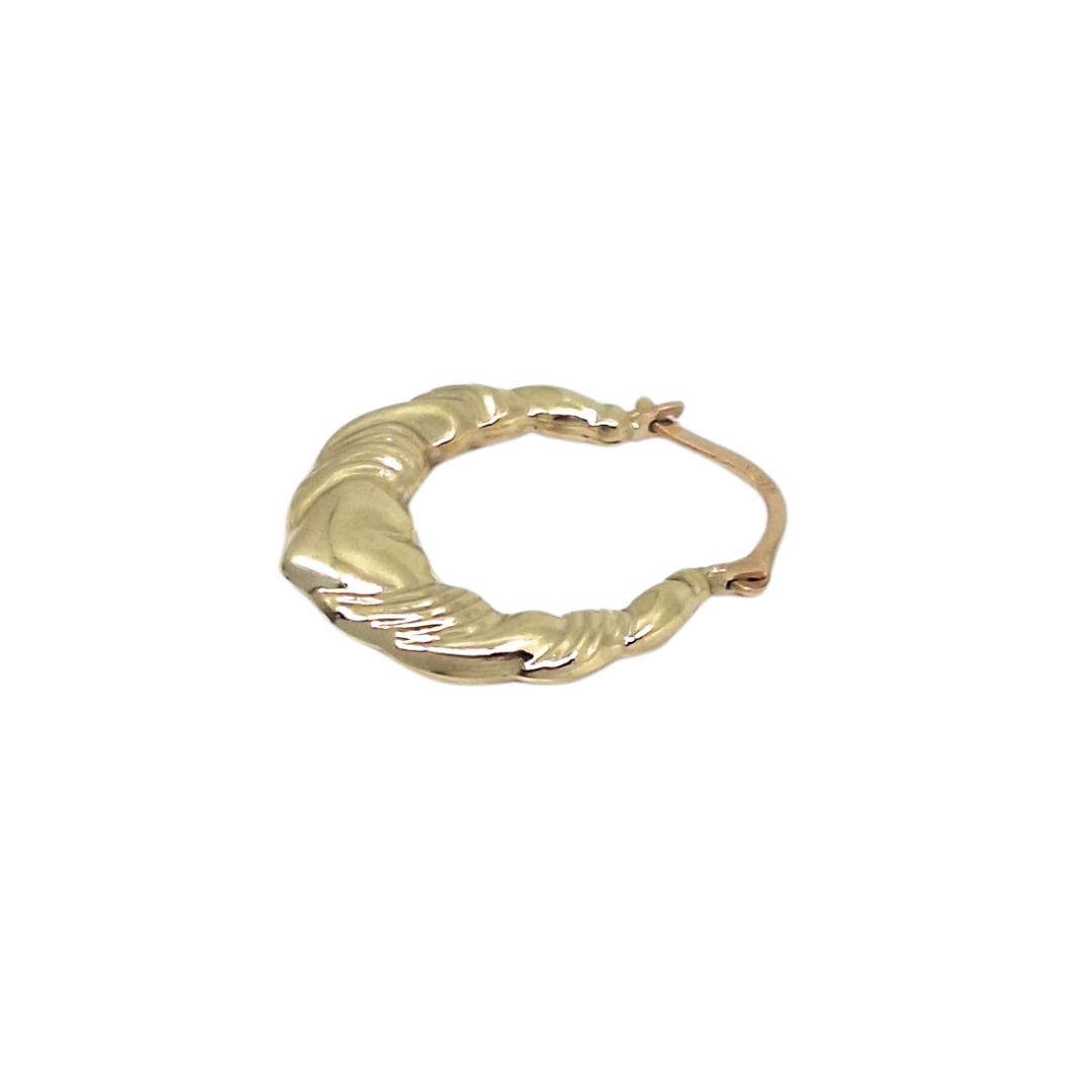 9ct Yellow Gold Creole Earrings