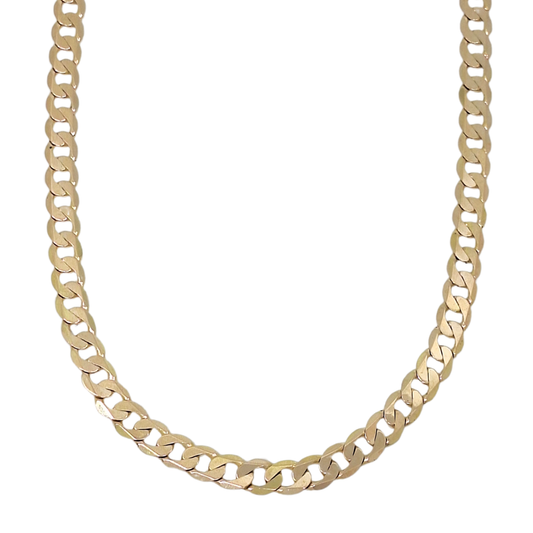 9ct Yellow Gold Curb Chain 20"