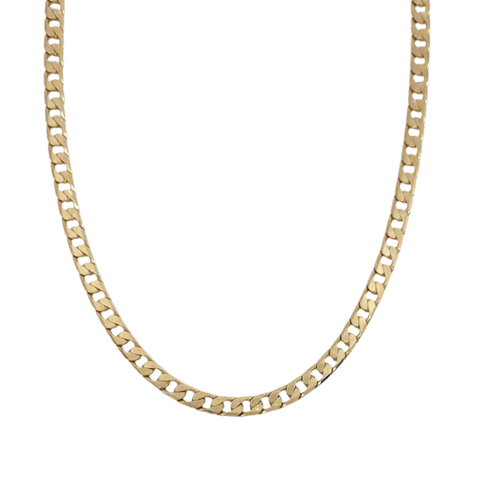 9ct Yellow Gold Curb Chain 18"