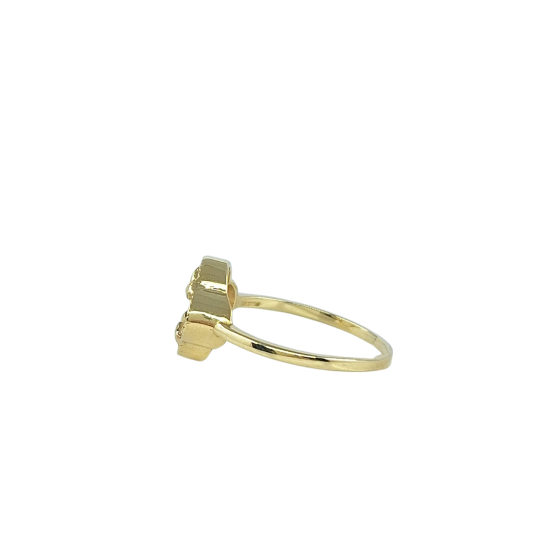 9ct Yellow Gold MOP Clover Ring