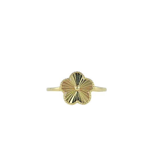 9ct Yellow Gold Clover Ring