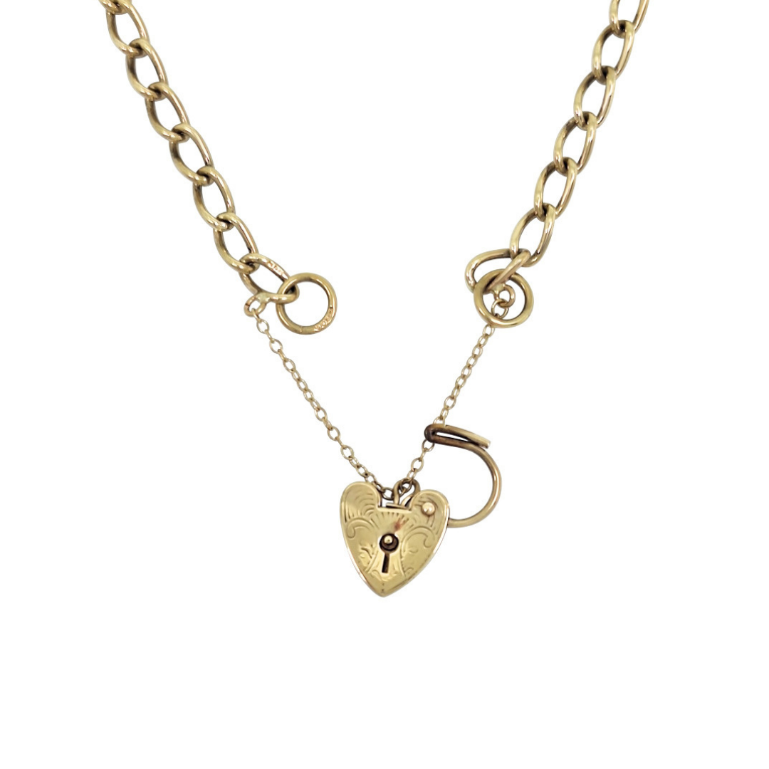 9ct Yellow Gold Charm Bracelet 8"