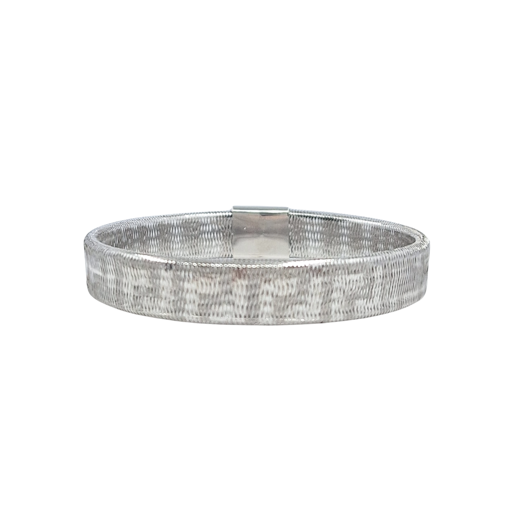 18ct White Gold Expanding Stretch Bangle