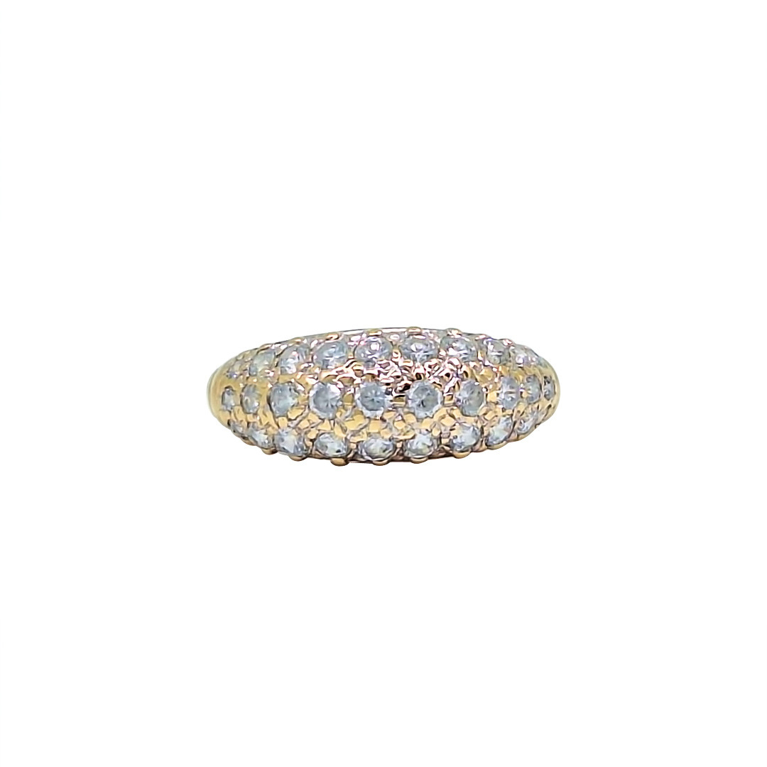 9ct Yellow Gold CZ Band Ring