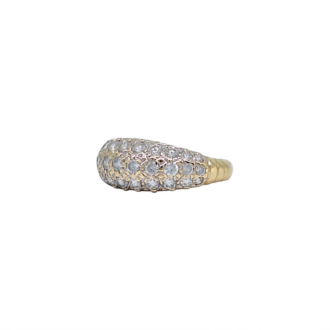 9ct Yellow Gold CZ Band Ring