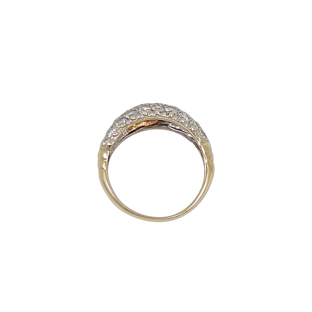 9ct Yellow Gold CZ Band Ring