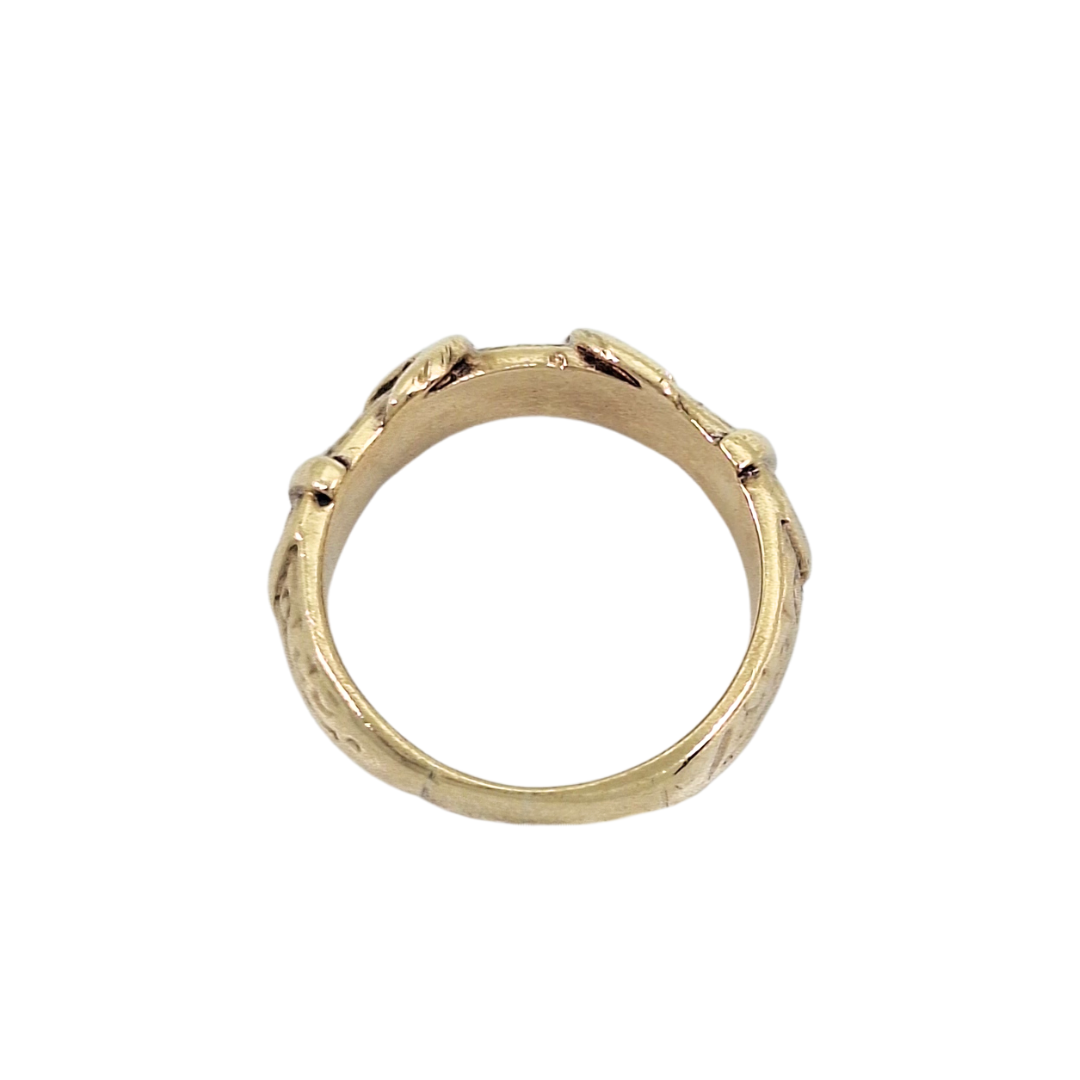 9ct Yellow Gold Buckle Ring