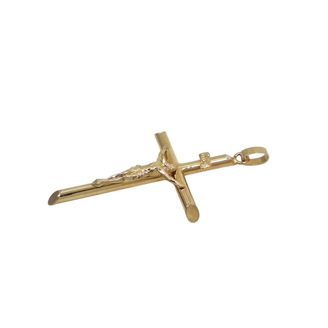 9ct Yellow Gold Crucifix Cross Pendant