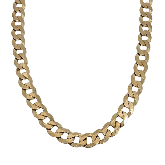 9ct Yellow Gold Curb Chain 24"