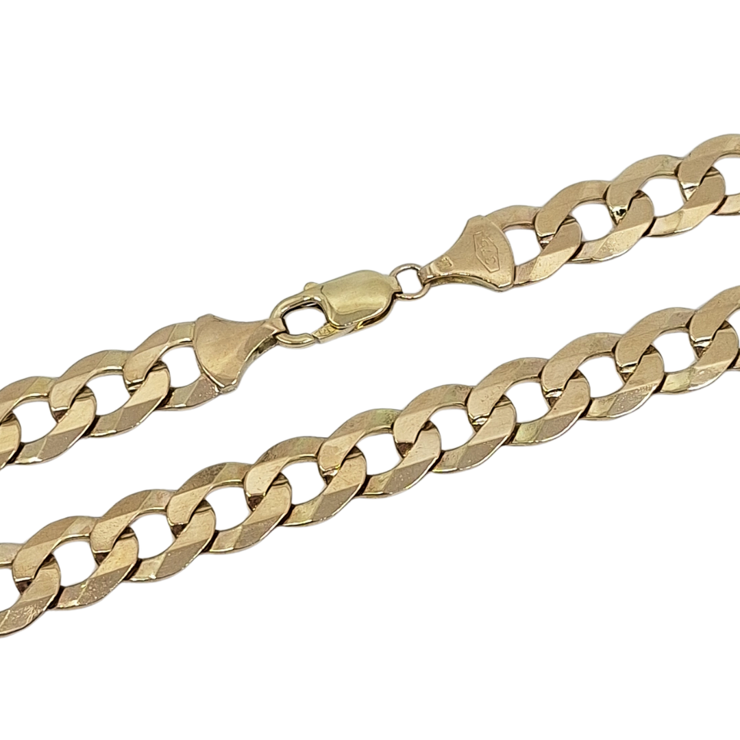 9ct Yellow Gold Curb Chain 24"