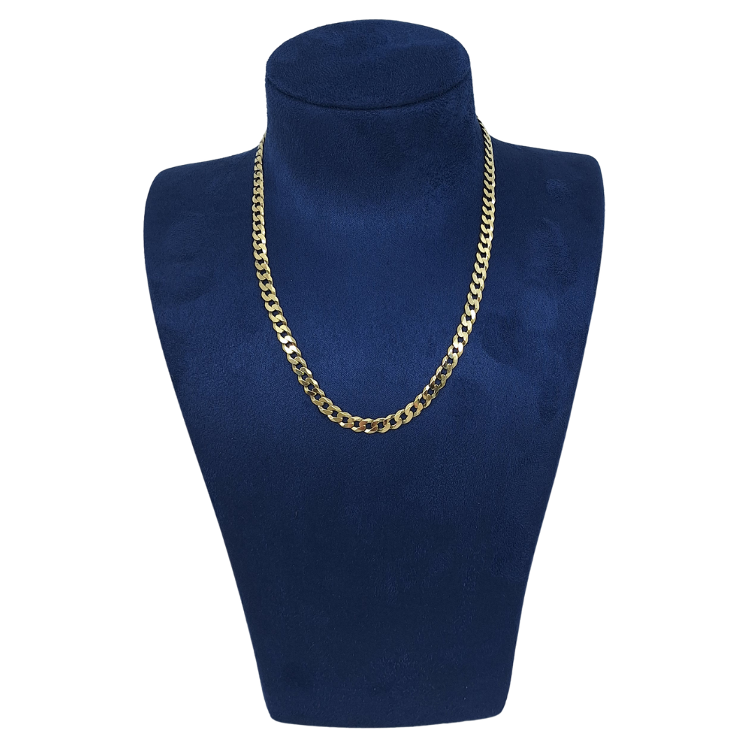 9ct Yellow Gold Curb Chain 18"