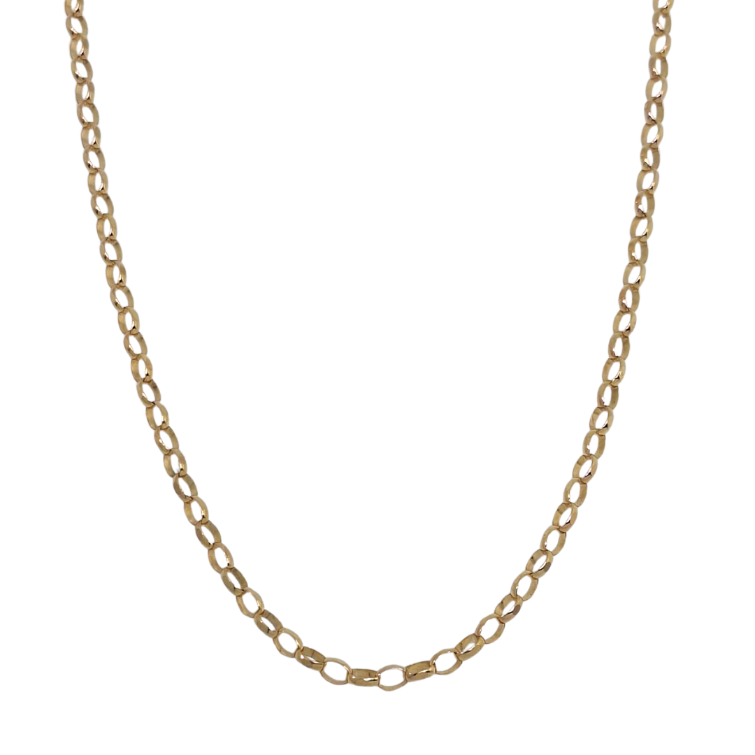 9ct Yellow Gold Belcher Chain 28"