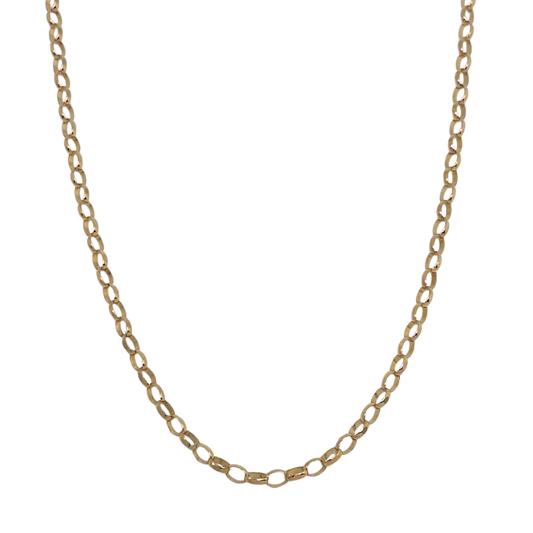 9ct Yellow Gold Belcher Chain 28"