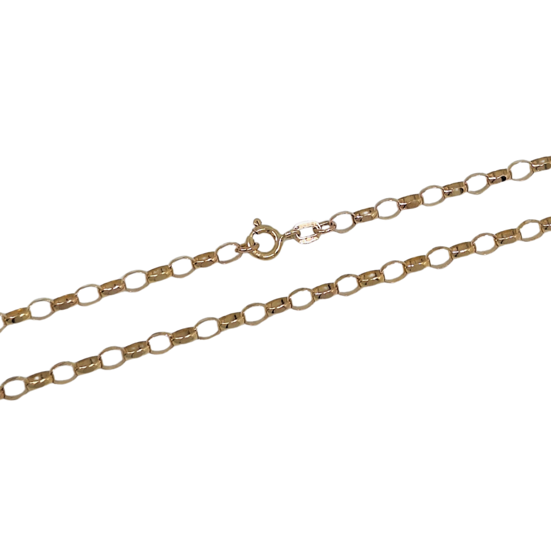 9ct Yellow Gold Belcher Chain 28"