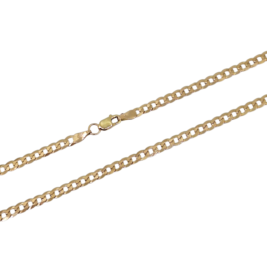 9ct Yellow Gold Curb Chain30"
