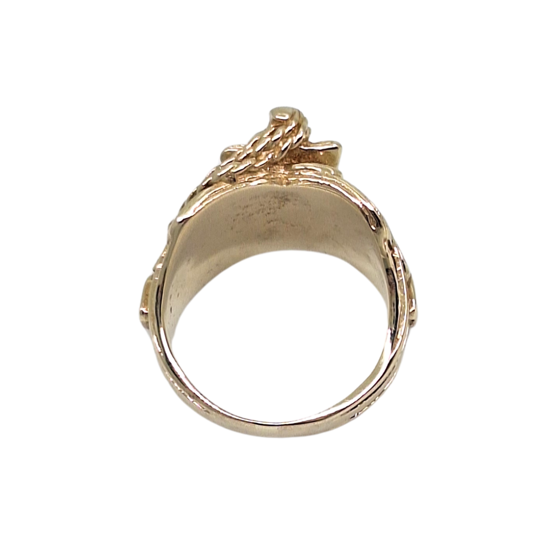 9ct Yellow Gold Saddle Ring