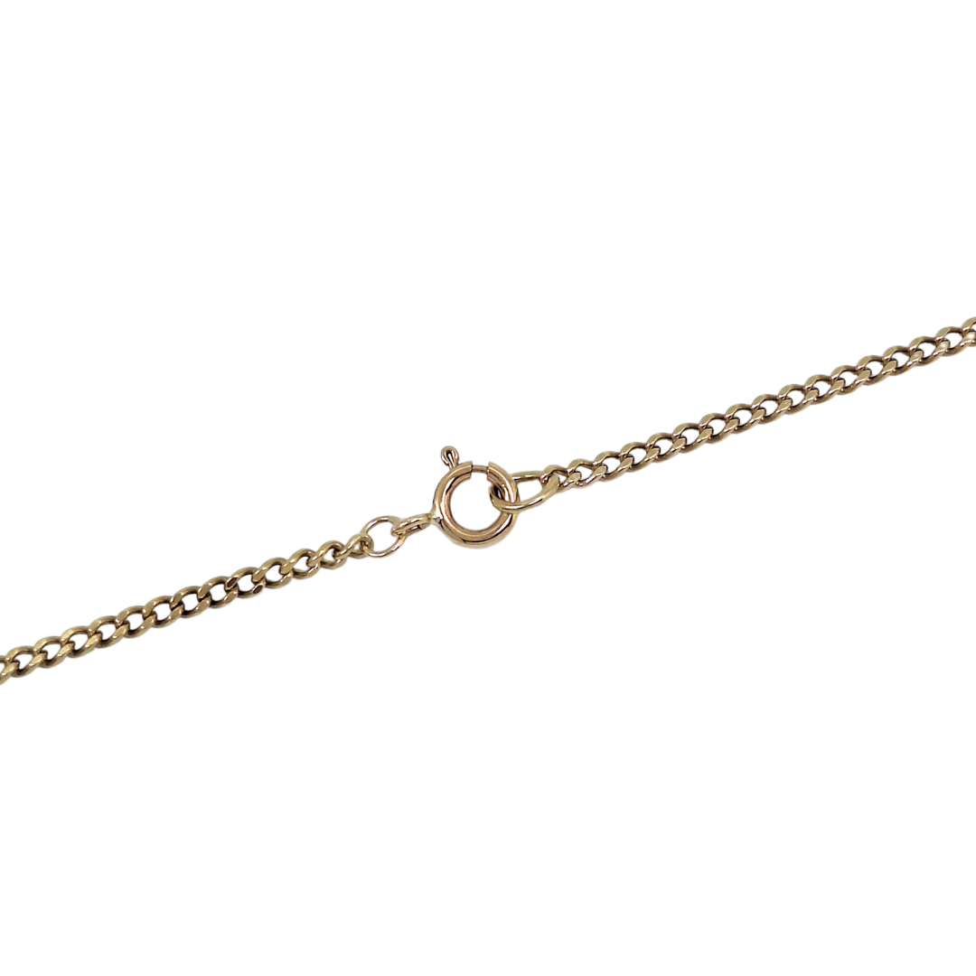 9ct Yellow Gold I LOVE YOU Pendant & Chain 20"