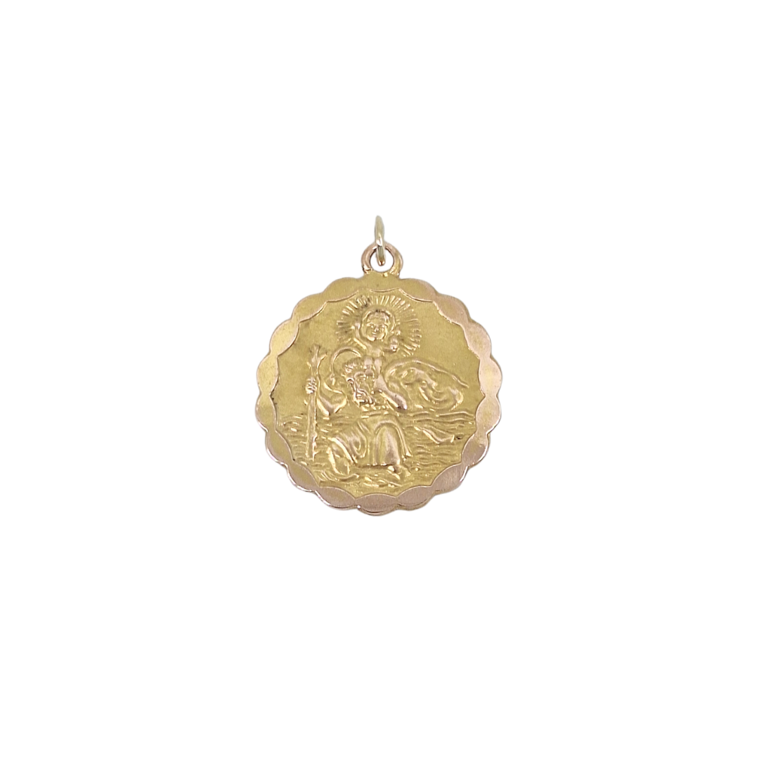 9ct Yellow Gold St Christopher