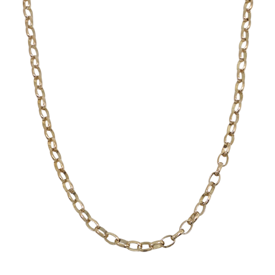 9ct Yellow Gold Belcher Chain 18"