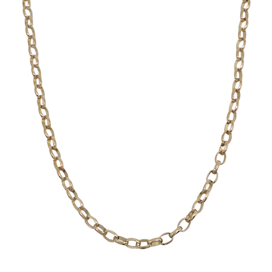 9ct Yellow Gold Belcher Chain 18"