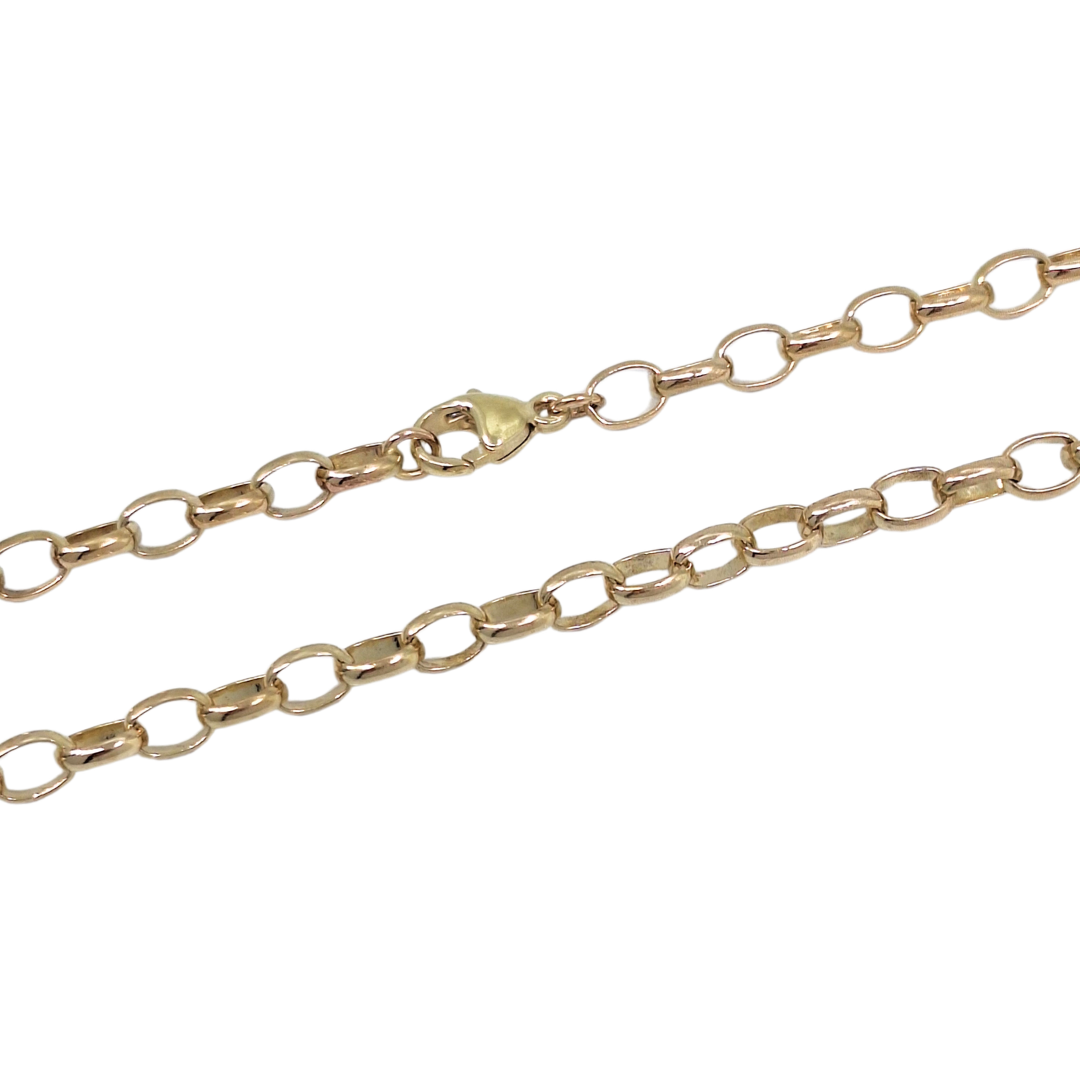 9ct Yellow Gold Belcher Chain 18"