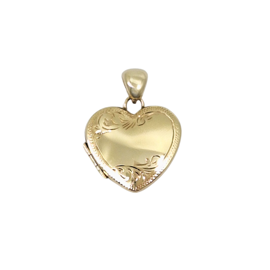 9ct Yellow Gold Pattern Locket