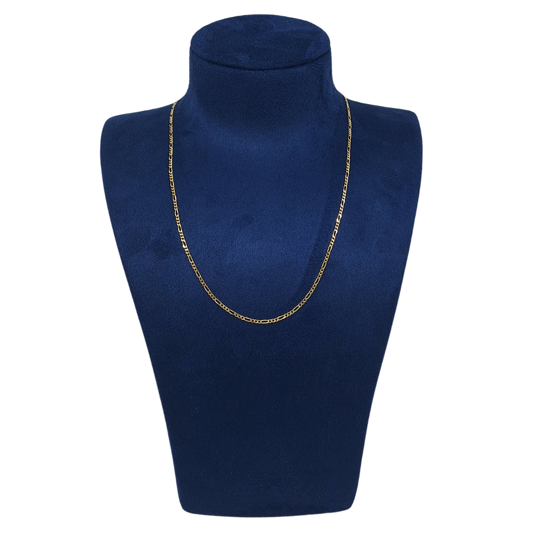 18ct Yellow Gold Figaro Chain 22"