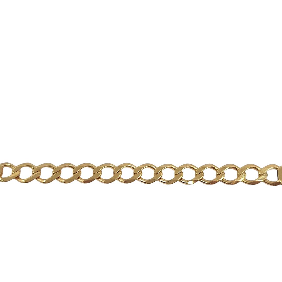 9ct Yellow Gold Curb ID Bracelet