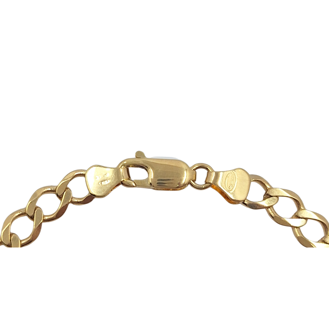 9ct Yellow Gold Curb ID Bracelet
