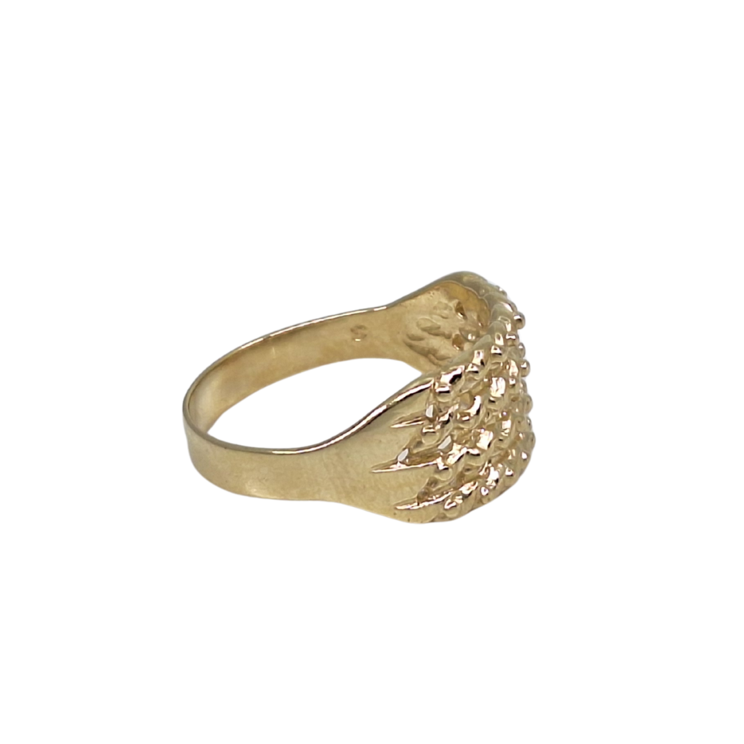 9ct Yellow Gold Open Link Keeper Ring