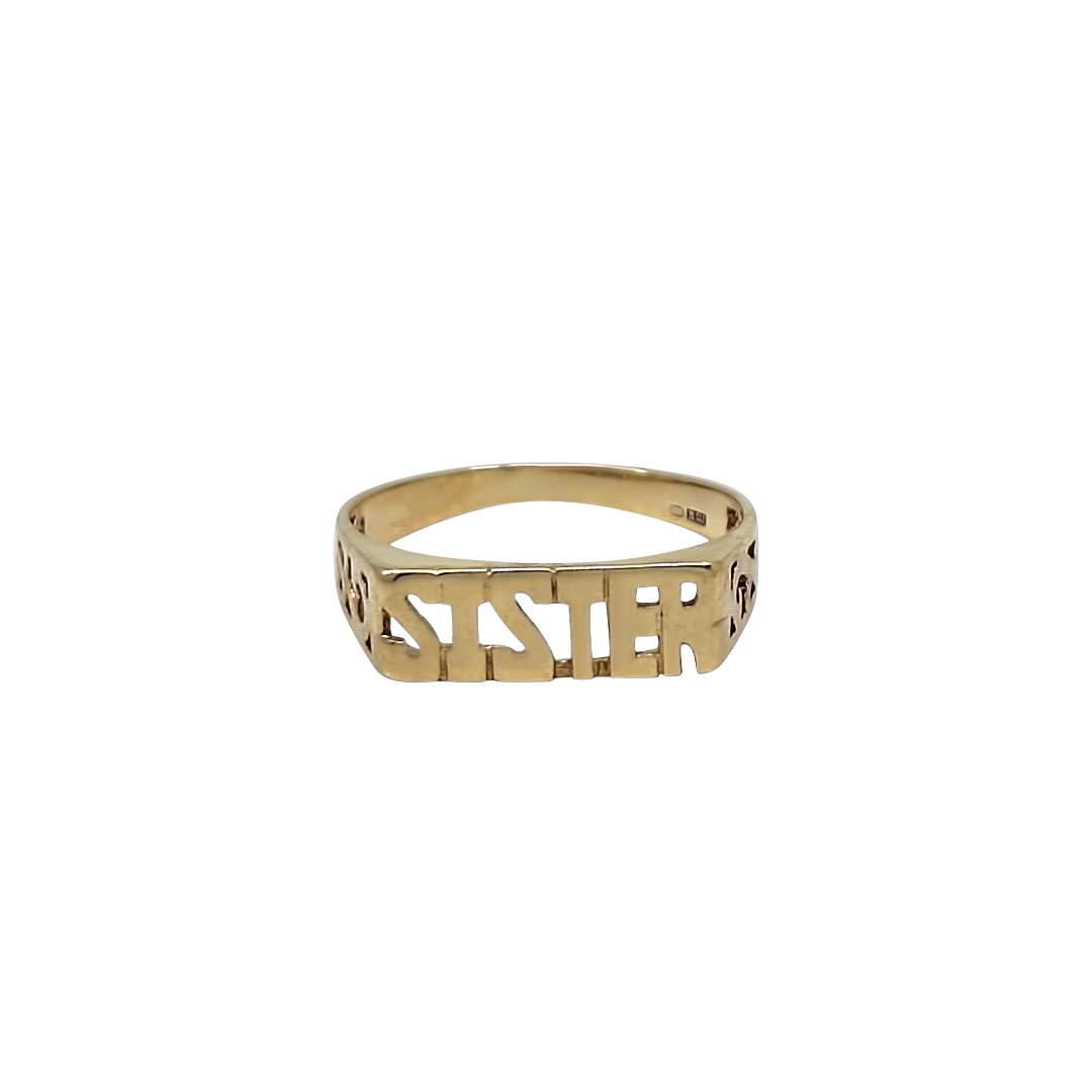 9ct Yellow Gold Sister Ring