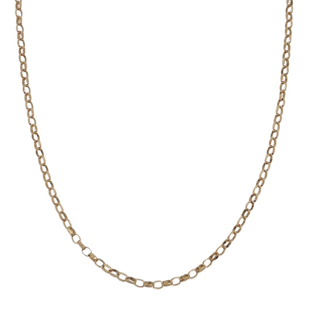 9ct Yellow Gold Belcher Chain 16"