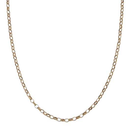 9ct Yellow Gold Belcher Chain 16"