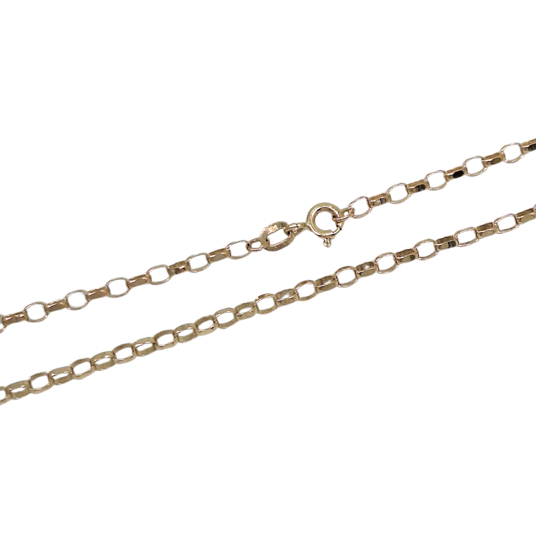 9ct Yellow Gold Belcher Chain 16"