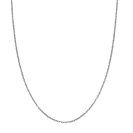 18ct White Gold Fine Trace Chain 18"