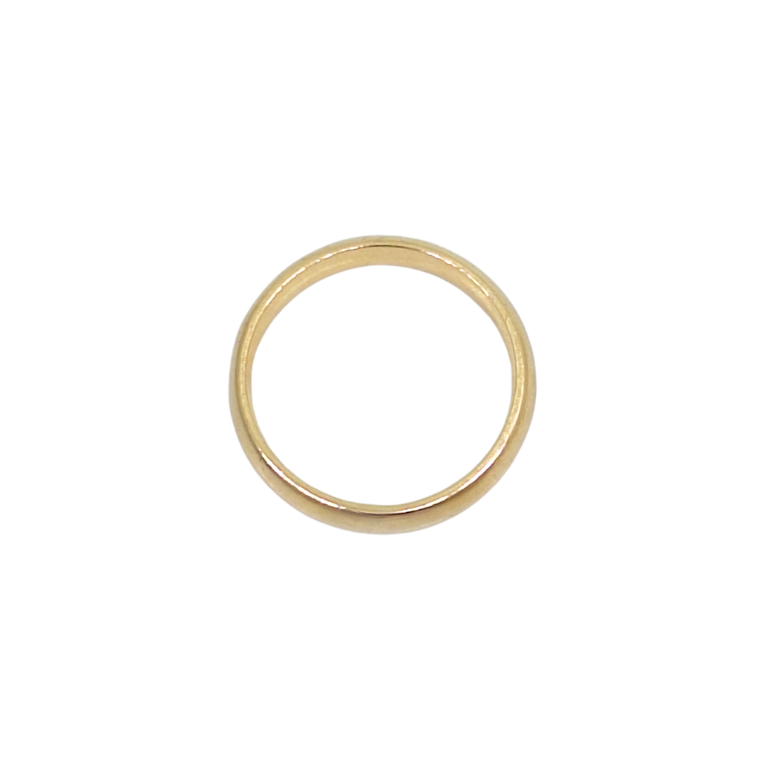 9ct Yellow Gold Court Wedding Band 4mm