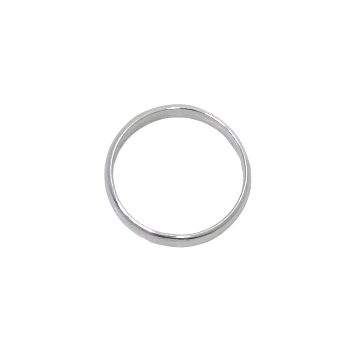 9ct White Gold Court Wedding Band 3.5mm