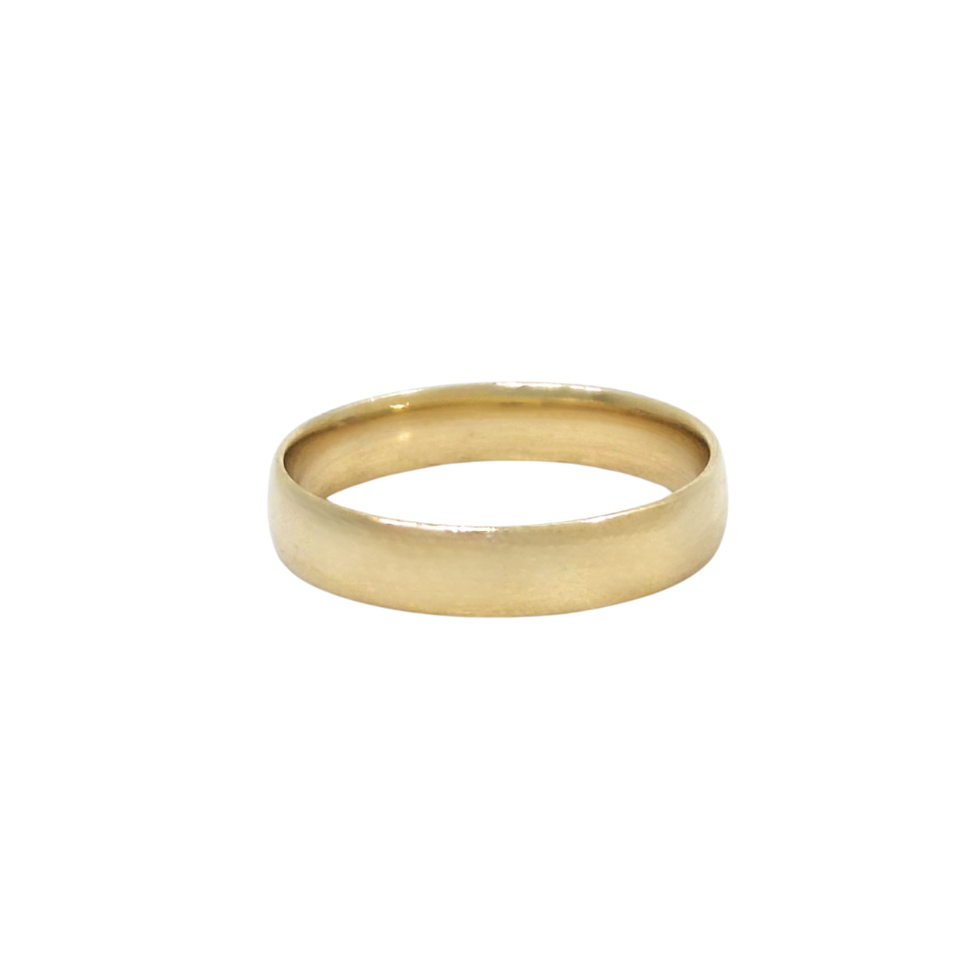 9ct Yellow Gold Court Wedding Band 5mm