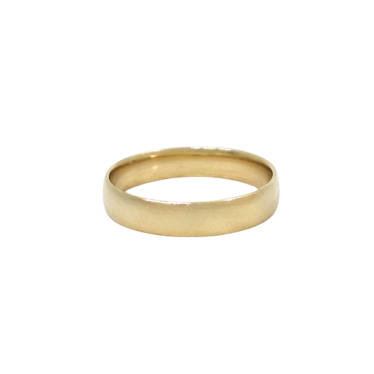 9ct Yellow Gold Court Wedding Band 5mm