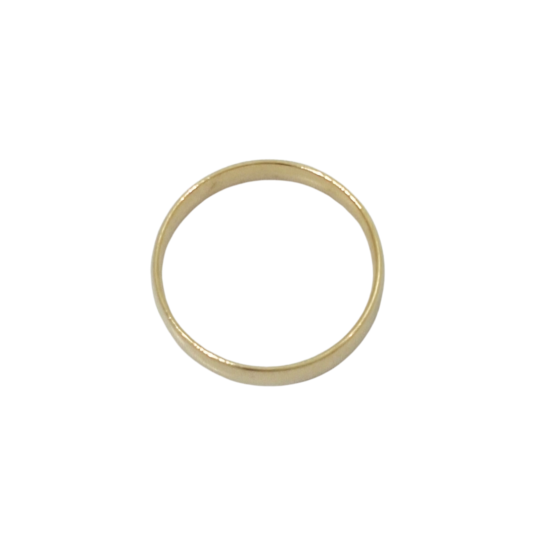 9ct Yellow Gold Court Wedding Band 5mm