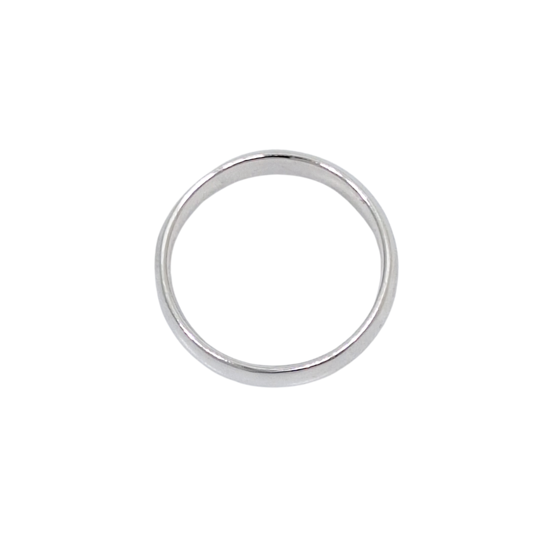 9ct White Gold Court Wedding Band 5mm