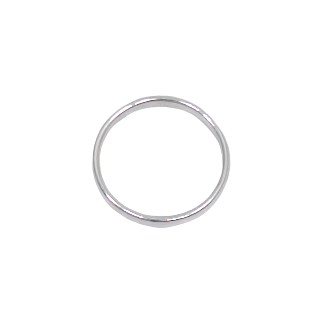 9ct White Gold Court Wedding Band 2.5mm