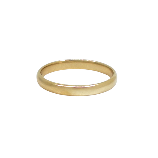 9ct Yellow Gold Court Wedding Band 3mm