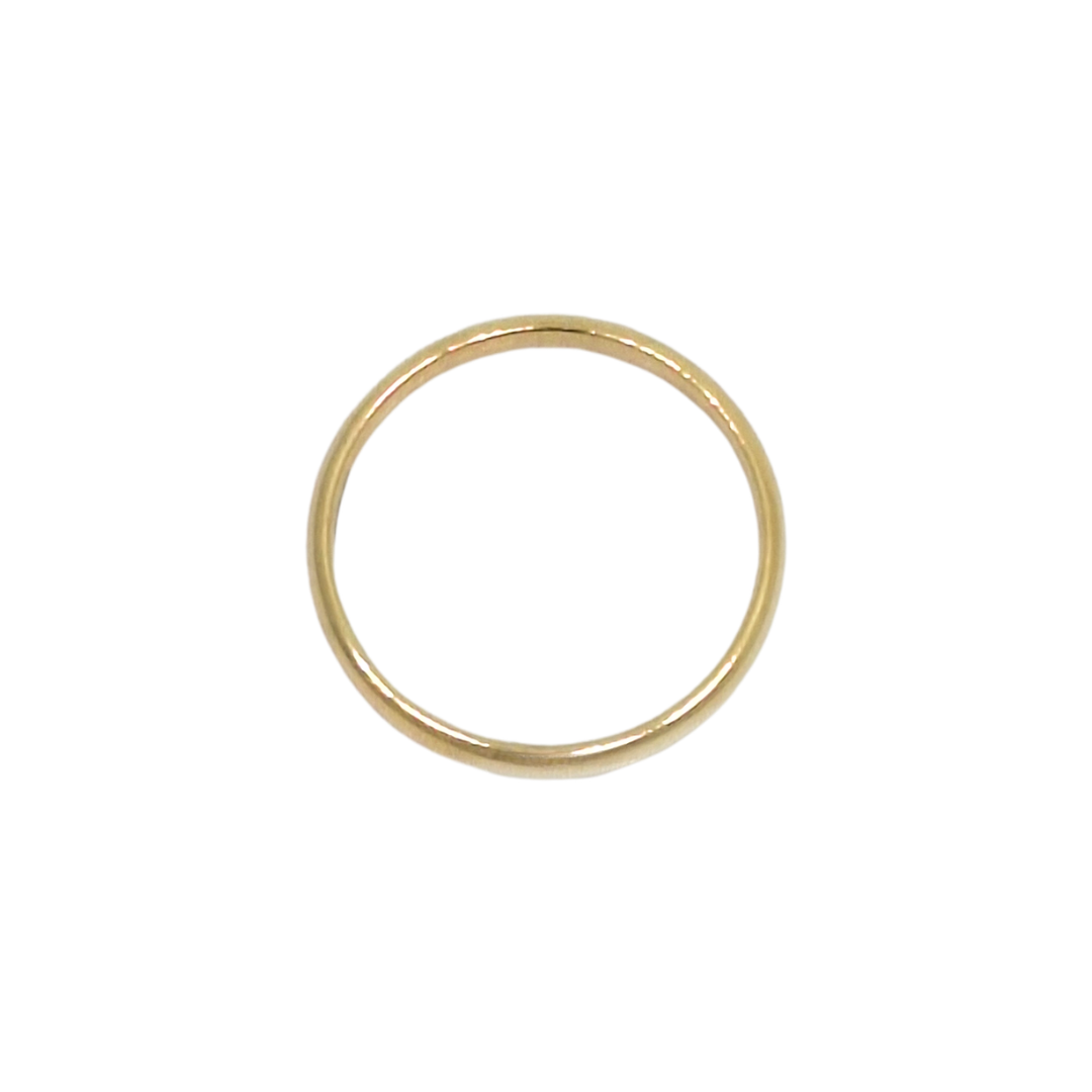 9ct Yellow Gold Court Wedding Band 3mm