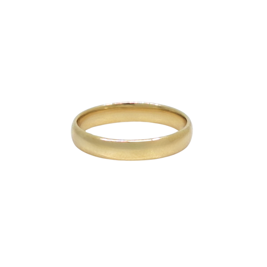 9ct Yellow Gold Court Wedding Band 3.5mm
