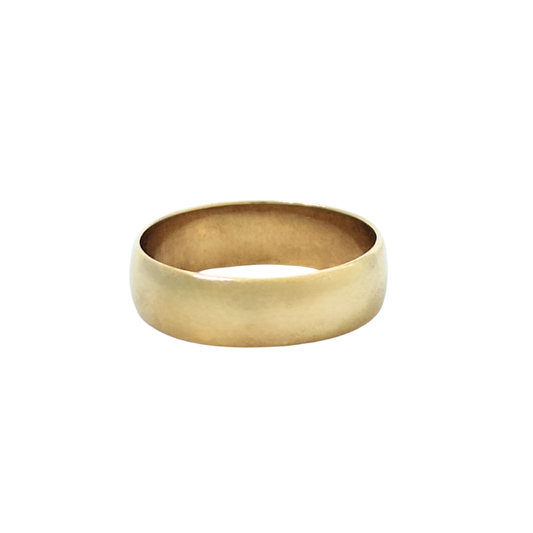 9ct Yellow Gold D-Shape Wedding Band 5.5mm